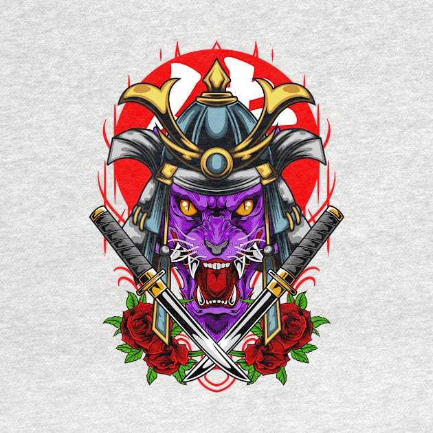 Samurai Wolf - Skyblue Kabuto by Harrisaputra